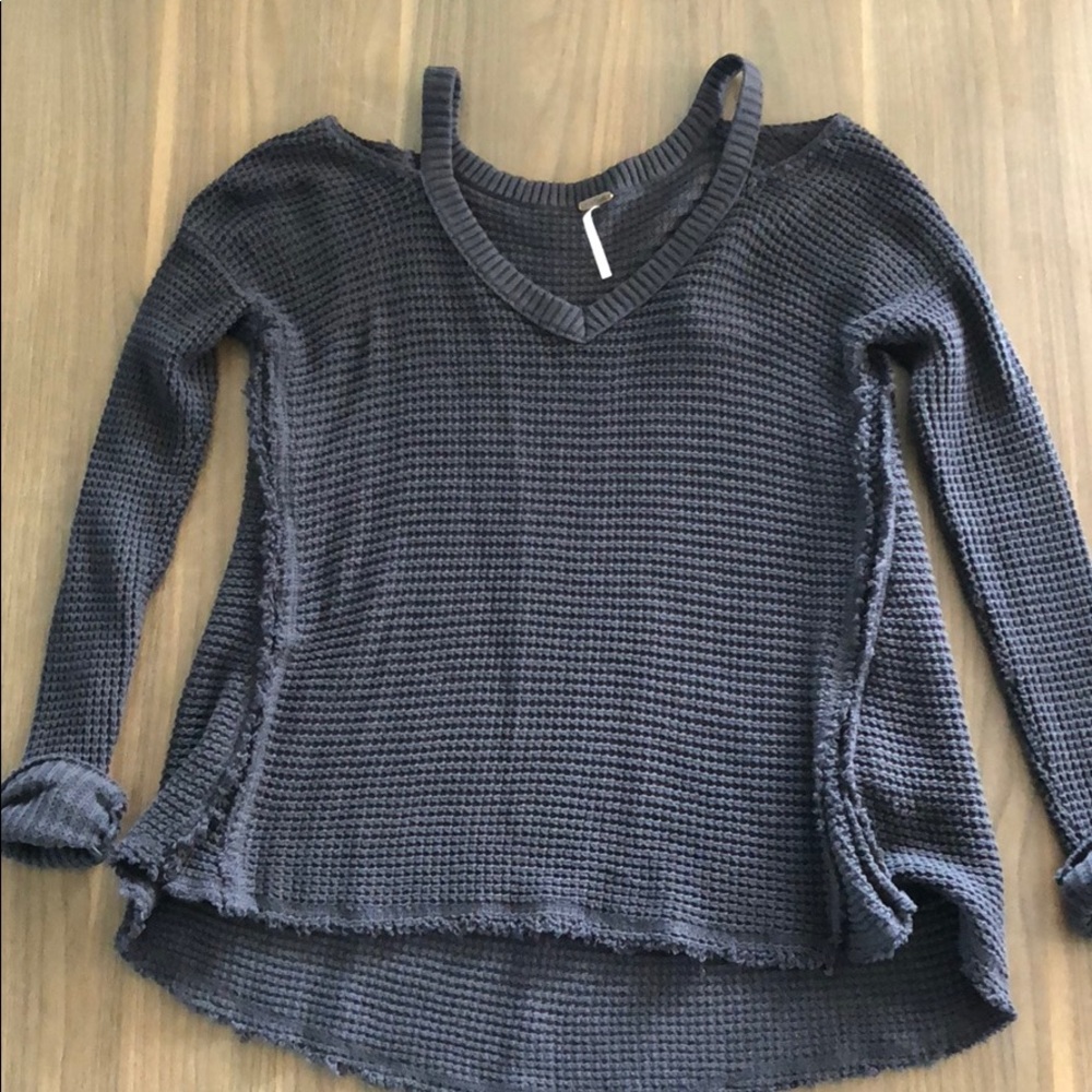 Free People Cold Shoulder Sweater